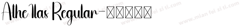 Athe1las Regular字体转换